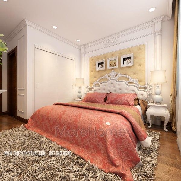 Thiết kế nội thất phòng ngủ Master căn hộ Park Hill Premium